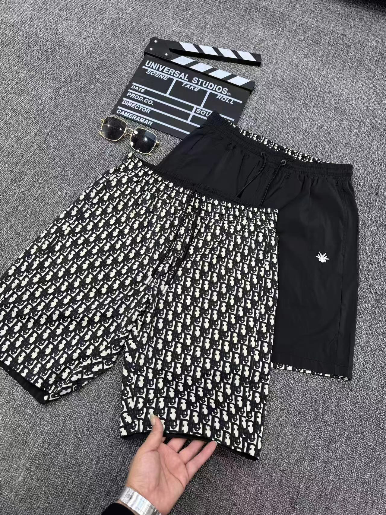 6233-夏季高品质速干面料男士宽松潮流款两面短裤