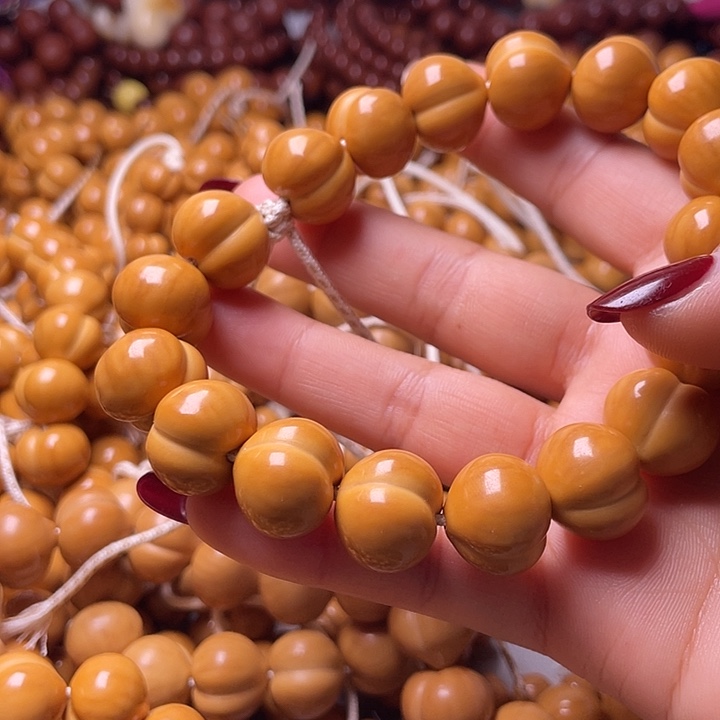 盘***石猴头核桃手串16尺寸镜面柯基屁桃手持全品无暇