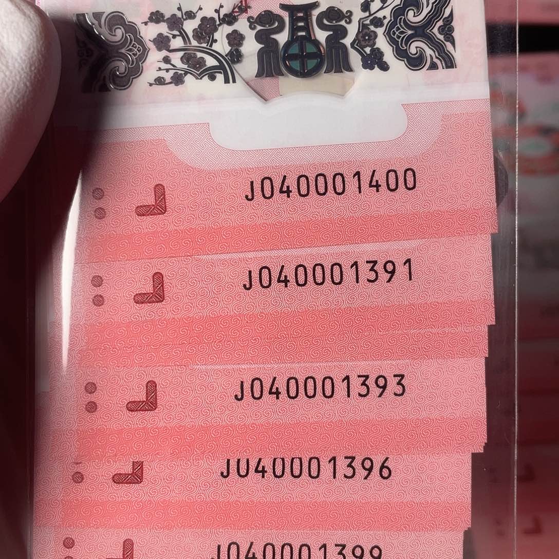 塑料蛇年纪念钞040001391-1400