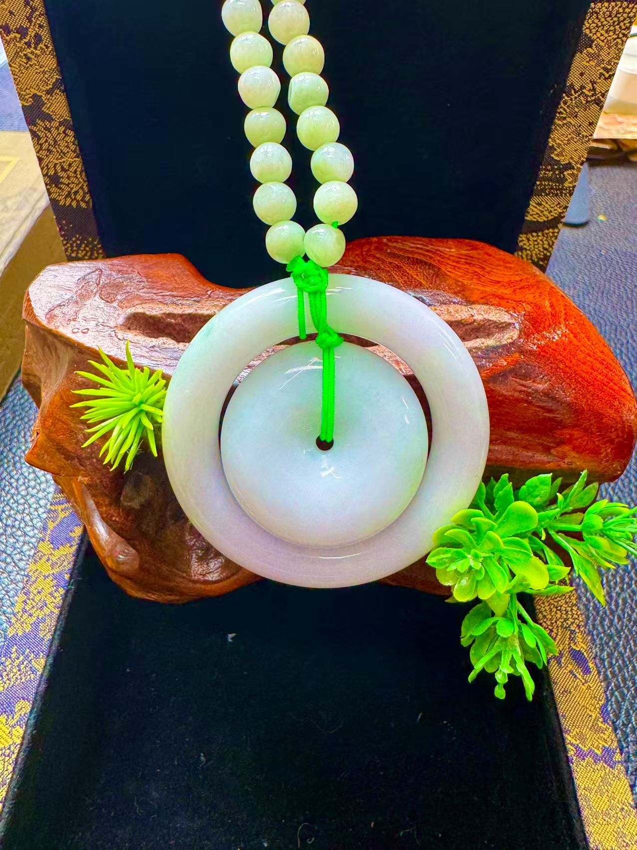 翡翠A货时尚精品平安扣牌GS-40216 多样性发货