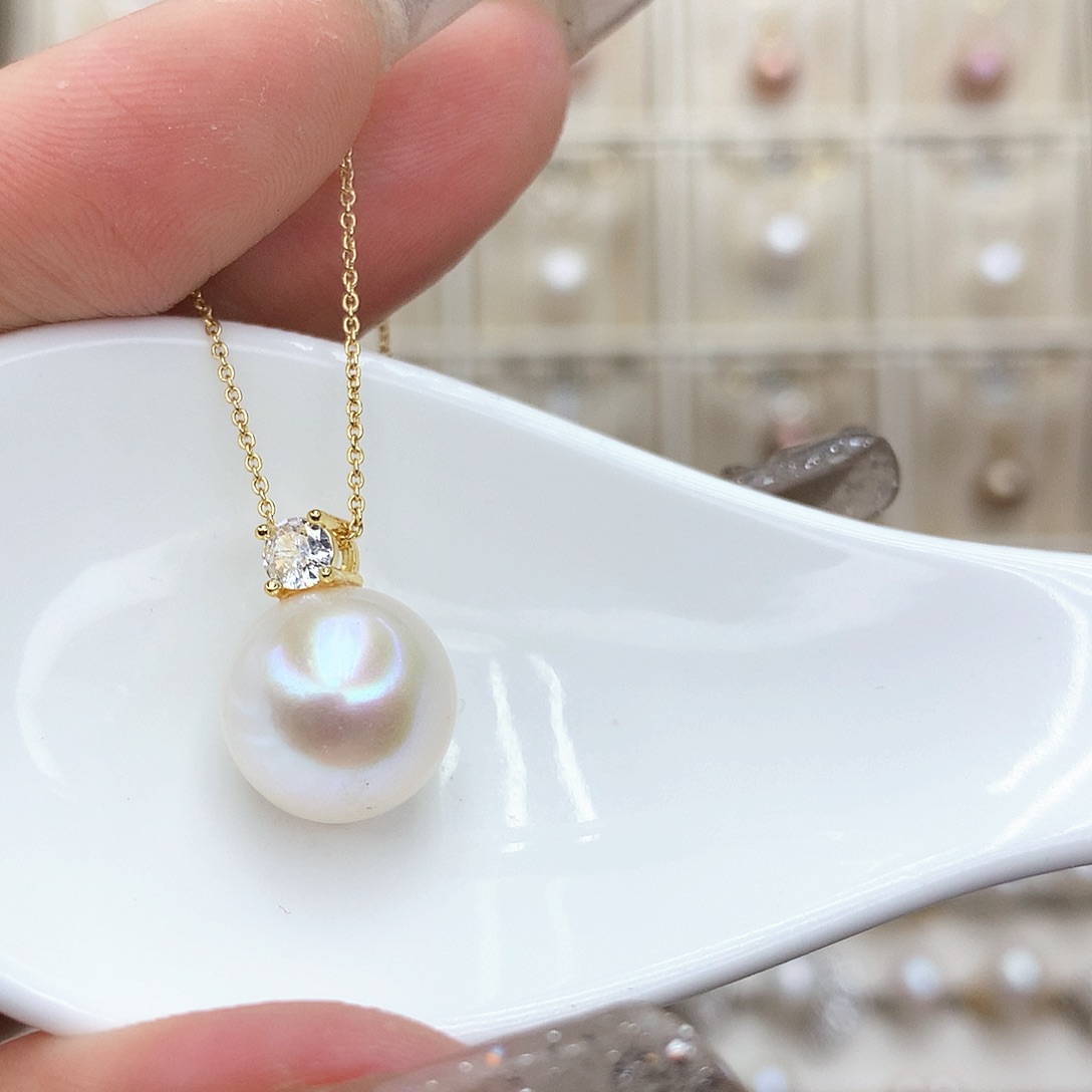 淡水珍珠合金颈饰