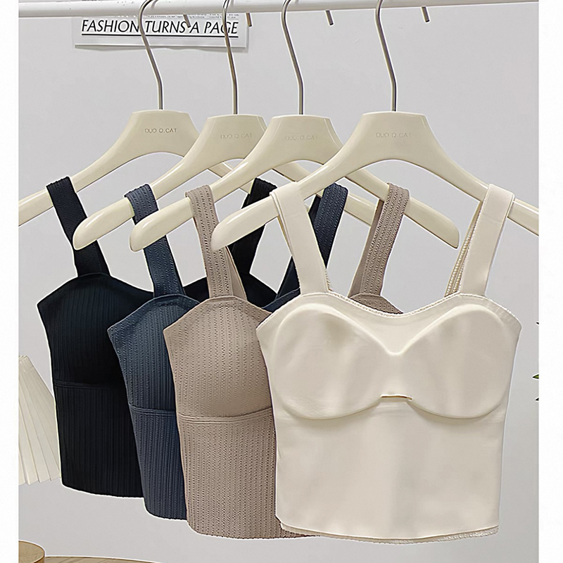 #218剪标性感打底背心吊带内衣带胸垫可拆卸文胸