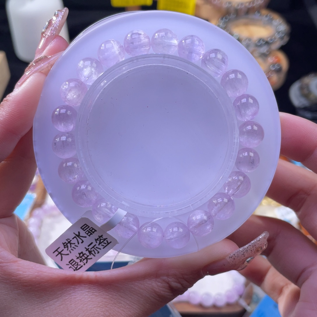 锂辉石手串未镶嵌