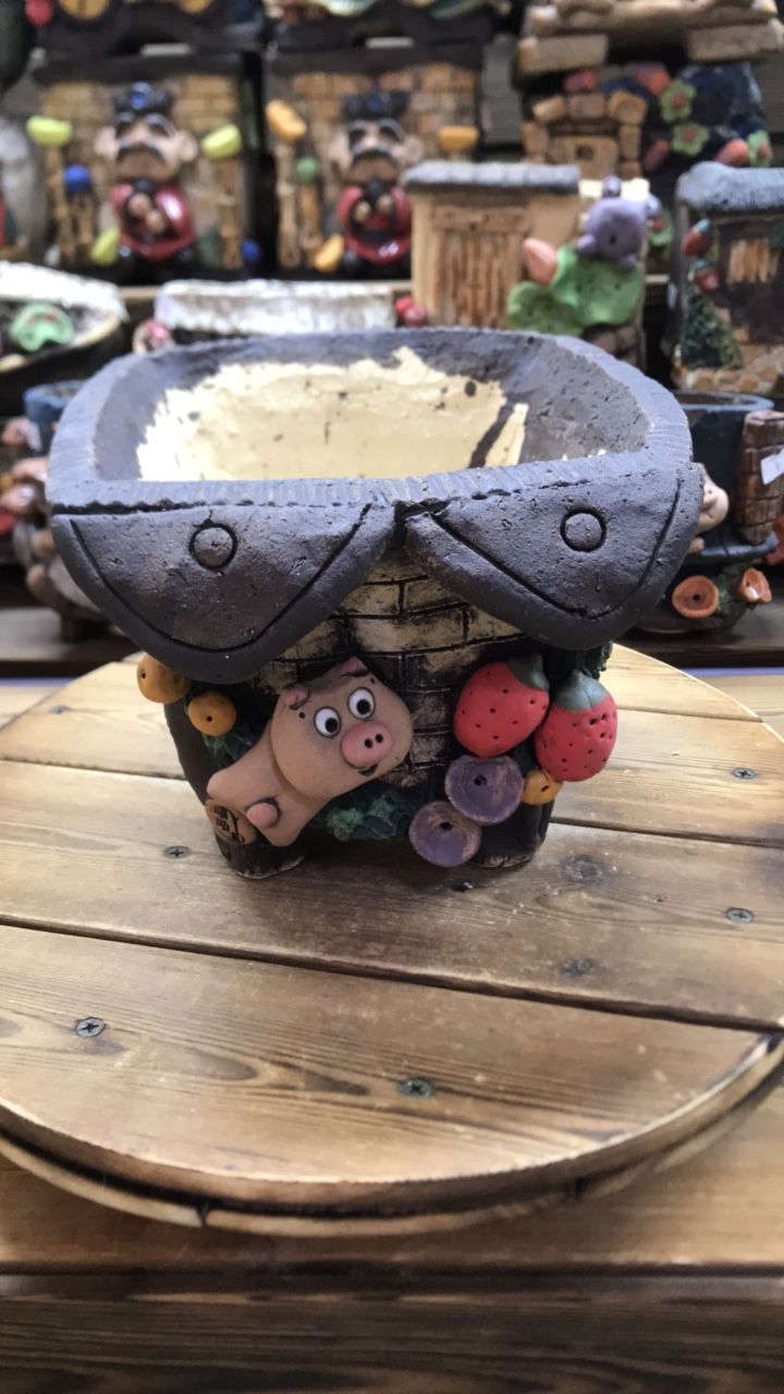 嘻哈多肉花盆内口15.5外口17.5高度14