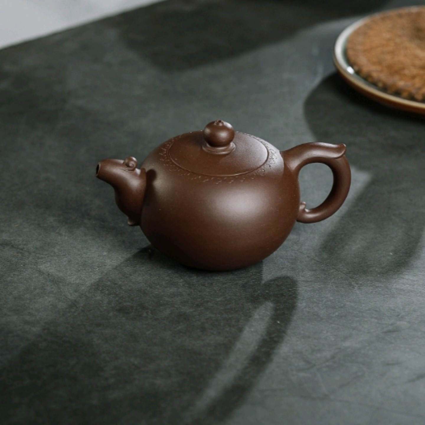 小林作品～祥云，丁蜀本地紫泥，半手工，350CC