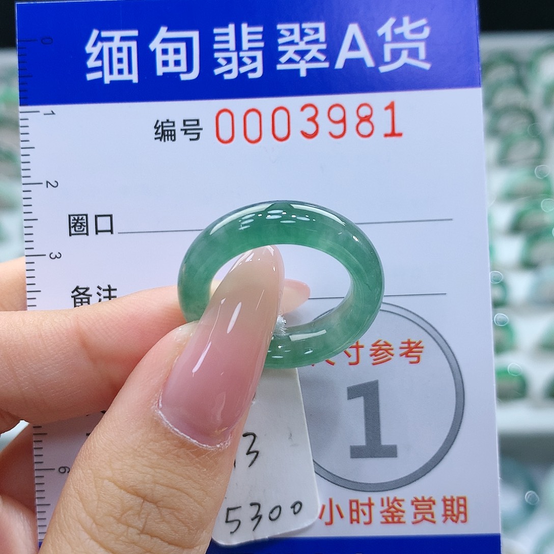 翡翠戒指未镶嵌13号