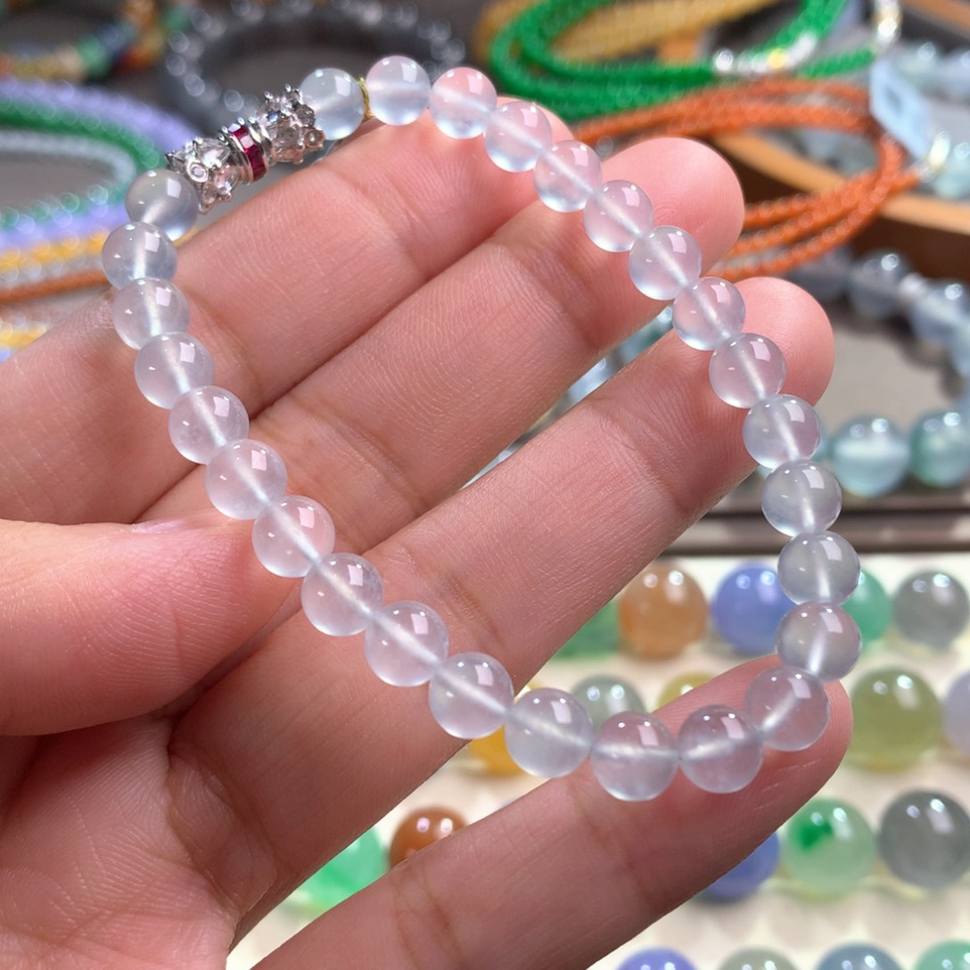 翡翠手链未镶嵌卡6