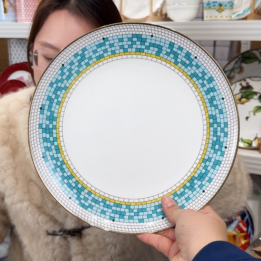 骨瓷高骨10.5英寸平盘27cm一个外贸骨瓷