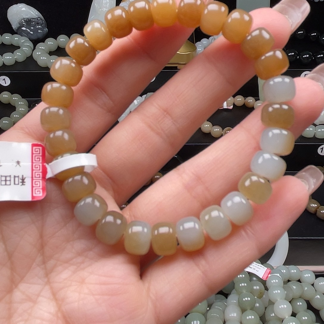 和田玉手串未镶嵌