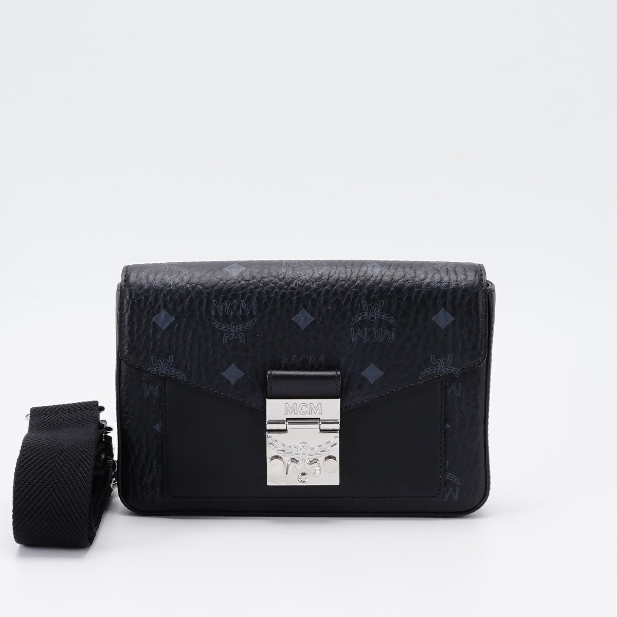 95新 MCM 【MCM专属一口价】viktor信封包小号黑色/BG22011884