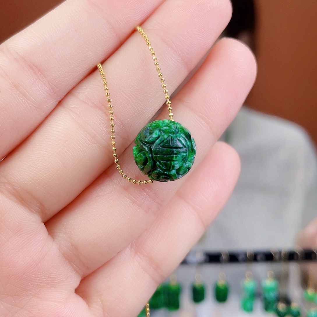 翡翠未镶嵌耳饰饰品