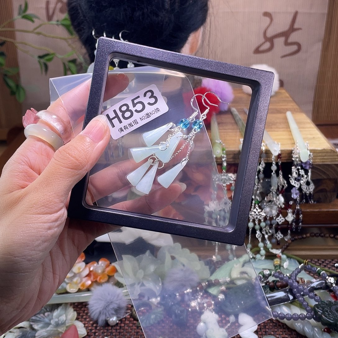 *****蛇纹石玉合金发饰