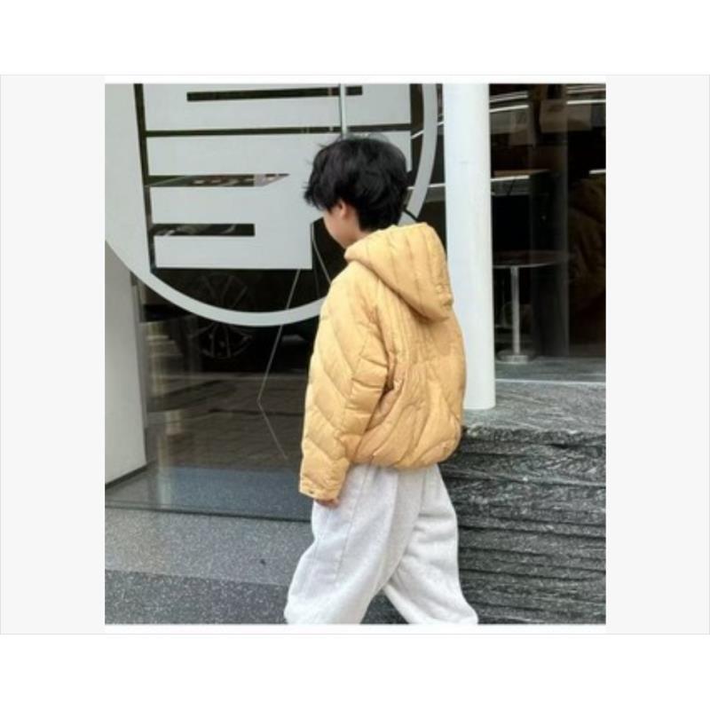 504195《黄色》精选韩版儿童洋气冬款休闲时尚洋气保暖防寒服外套