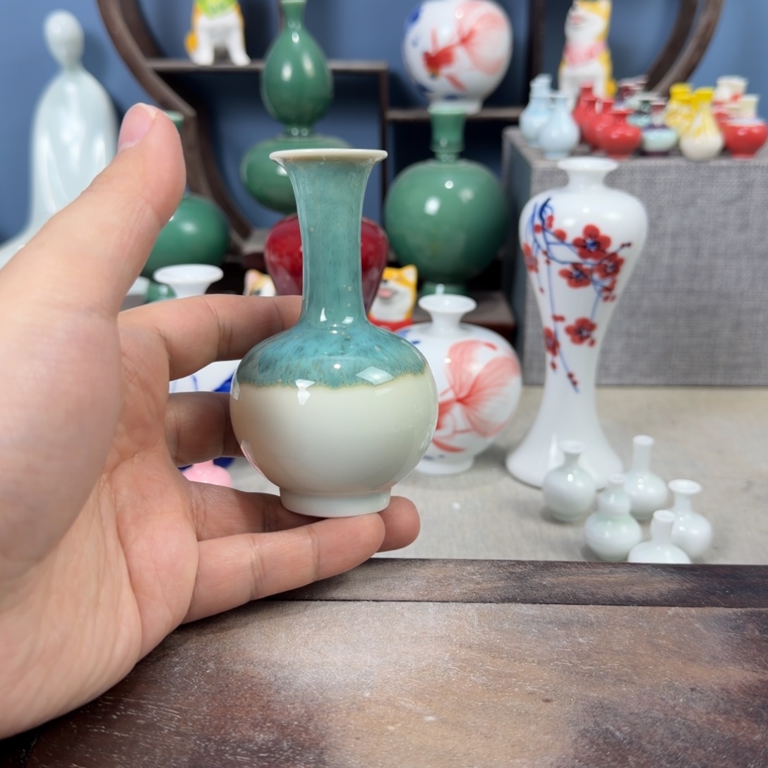 陶瓷手工小花器摆件