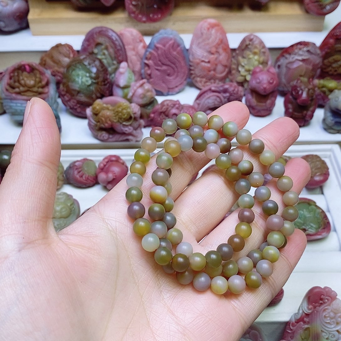 玛瑙/玉髓盐源玛瑙佛珠未镶嵌