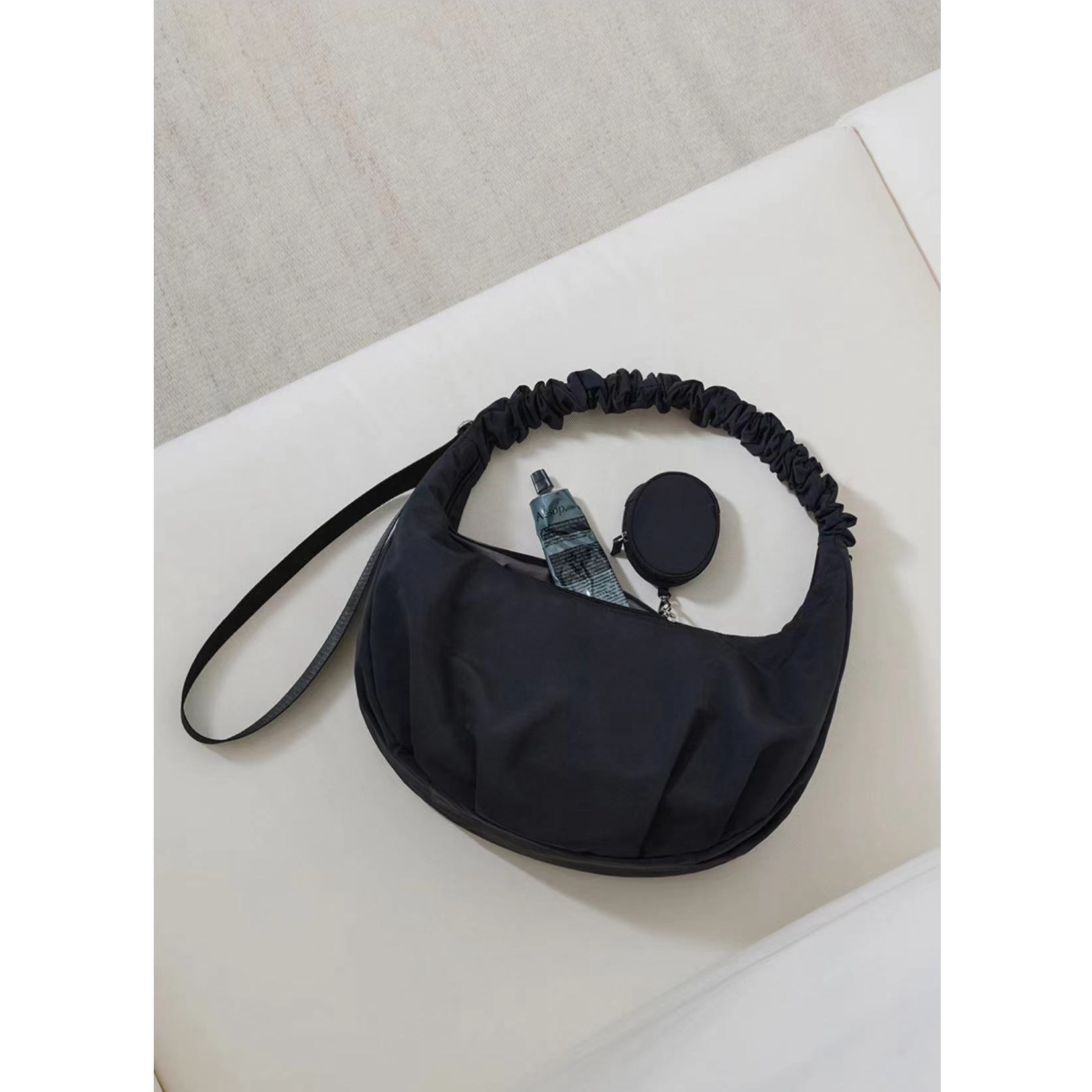 韩国小众JT月牙包手提包单肩包