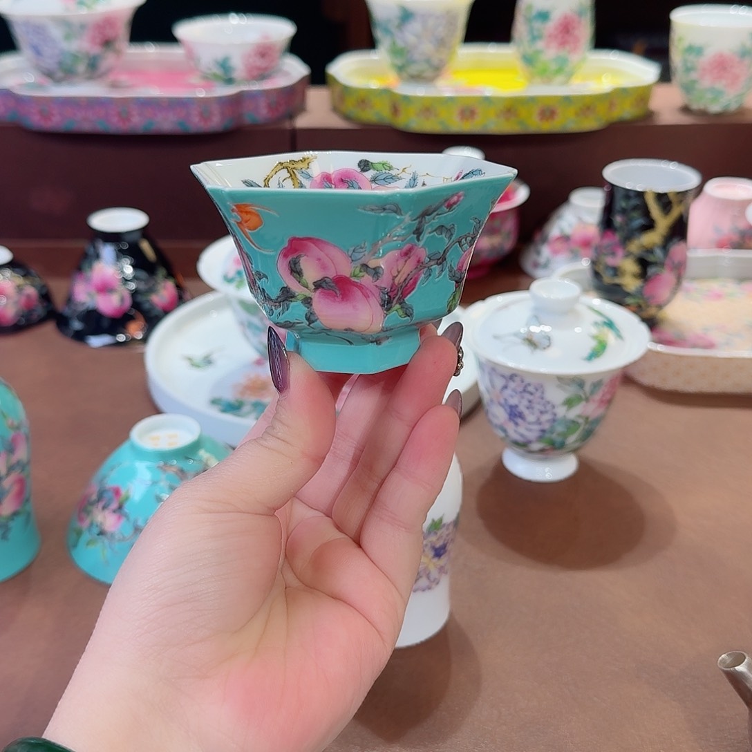 珐琅彩主人杯茶具套装