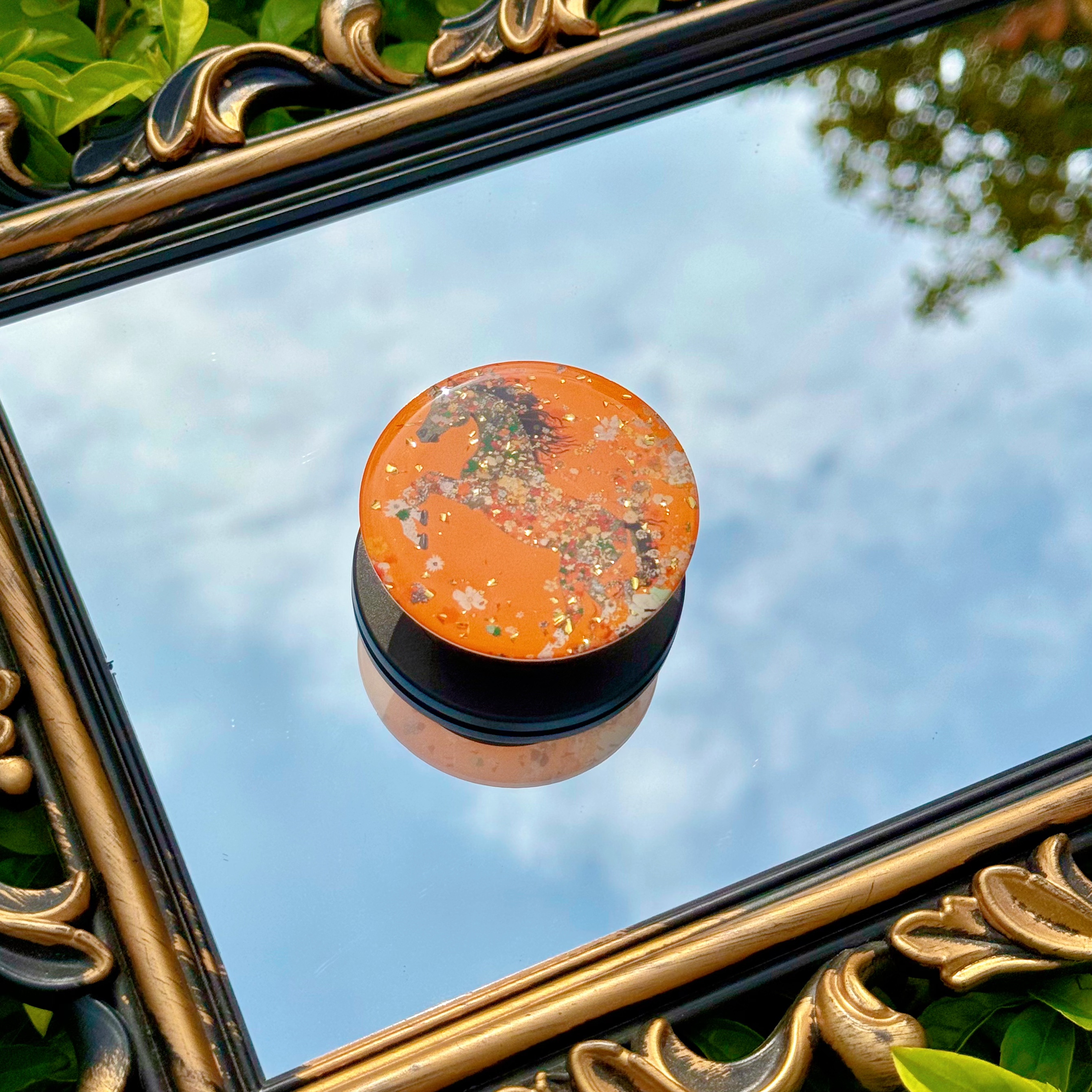 TC新款马到橙功/日月徽章支架同款磁吸支架