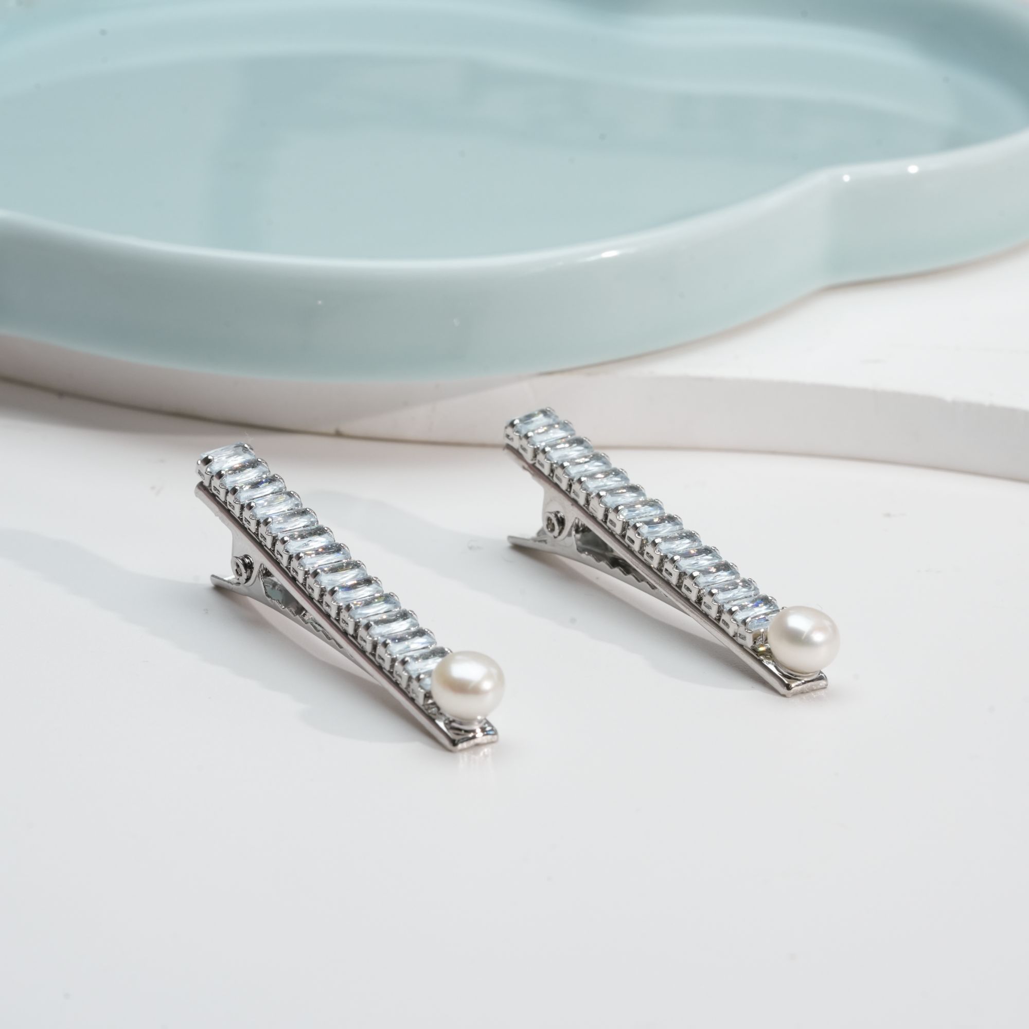 【小北好物】淡水珍珠发夹尺寸约6mm+【多样性发一件】QH27X558