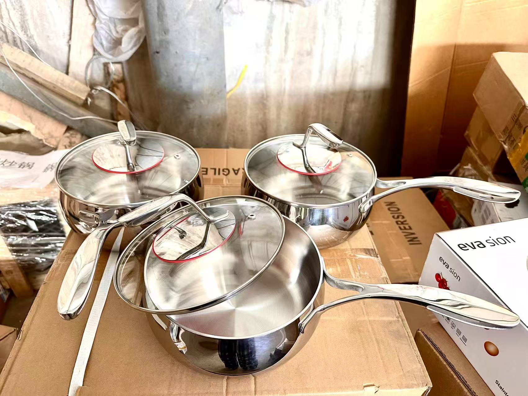 LUC20口径5层炒锅带盖微瑕 20cm✖️10cm 底18cm 把19cm 重约1.6kg