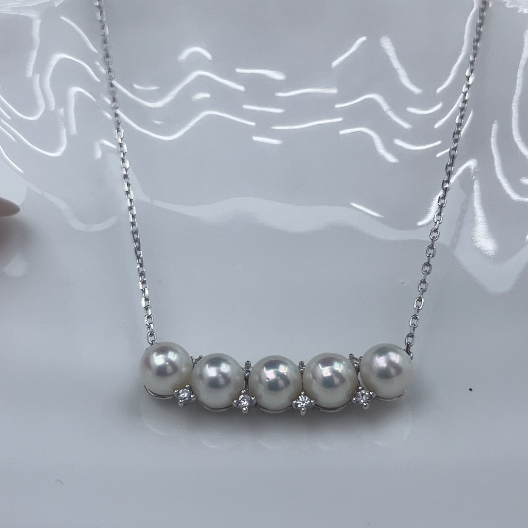 颈饰海水珍珠银S925镶嵌
