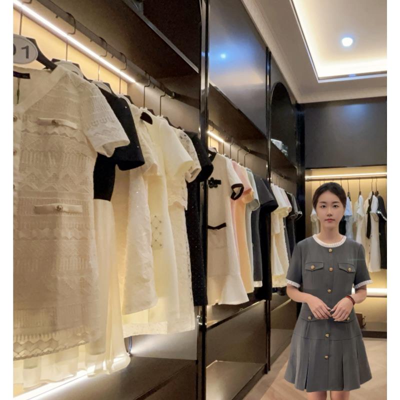 【千遇】①号涟接（01-99）高端春夏轻奢女装奢姿连衣裙001