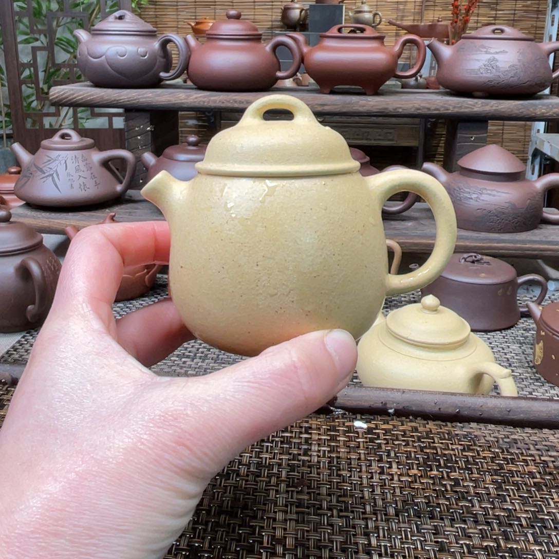 紫砂茶壶宜兴原矿紫砂手工制130