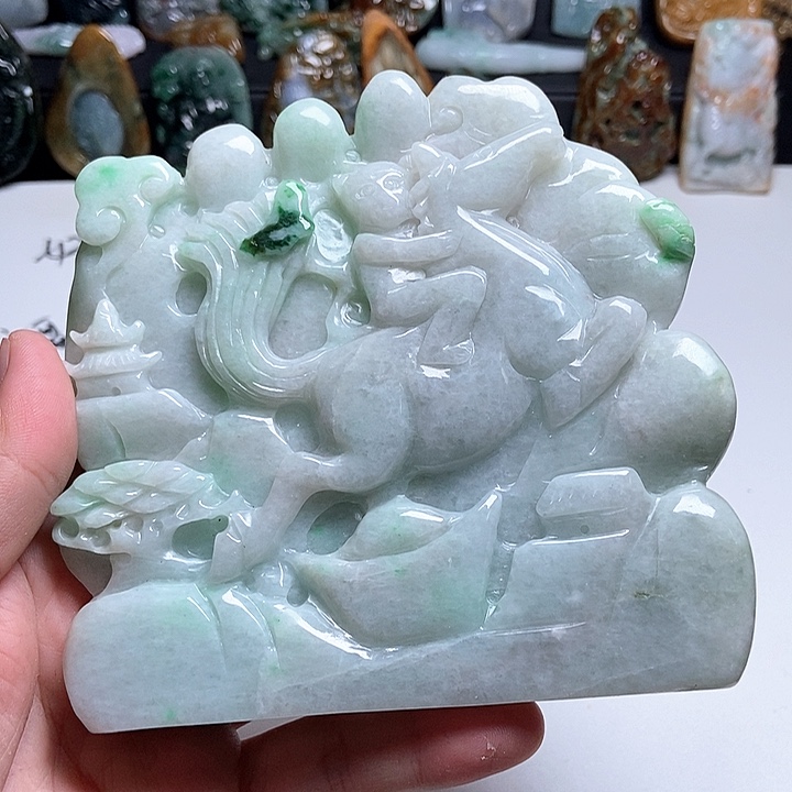  ***强翡翠未镶嵌颈饰翡翠a货