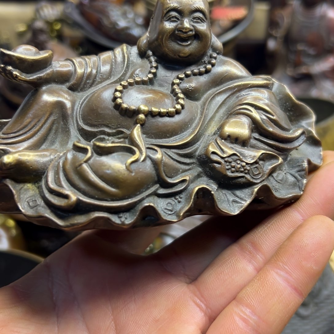 铜摆件欢迎欢迎你