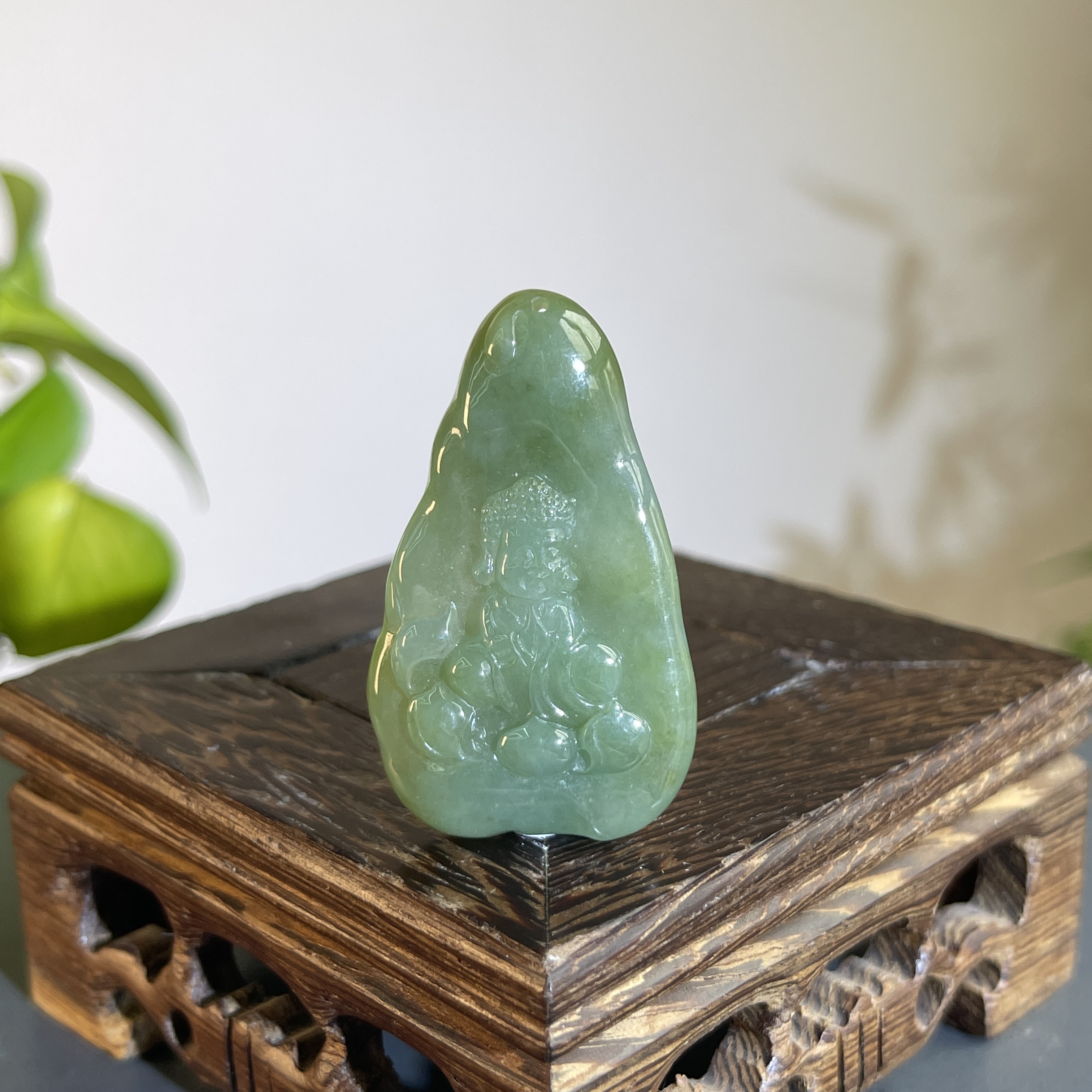 JCB25-46 天然缅甸A货翡翠 宝宝佛