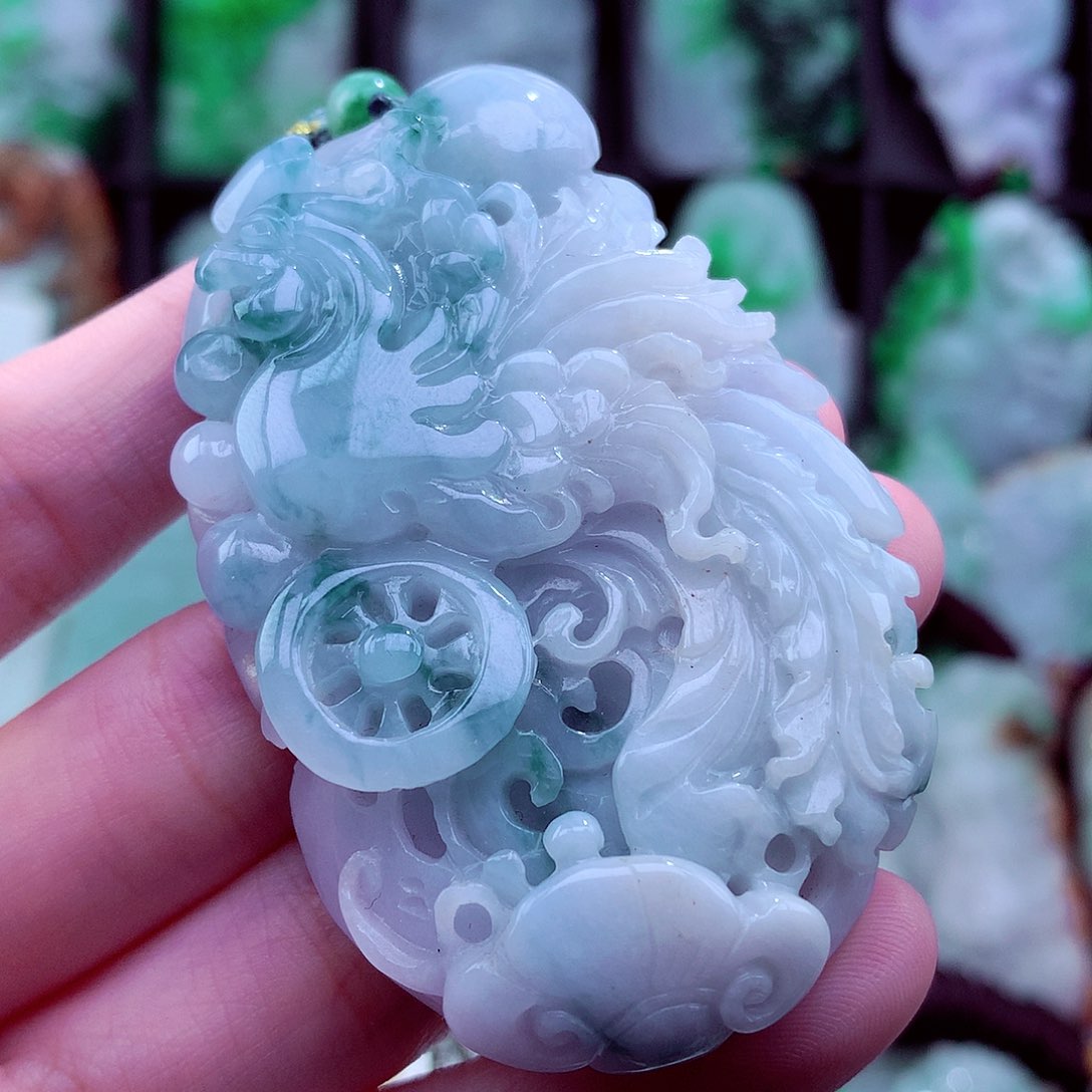 翡翠未镶嵌颈饰天然