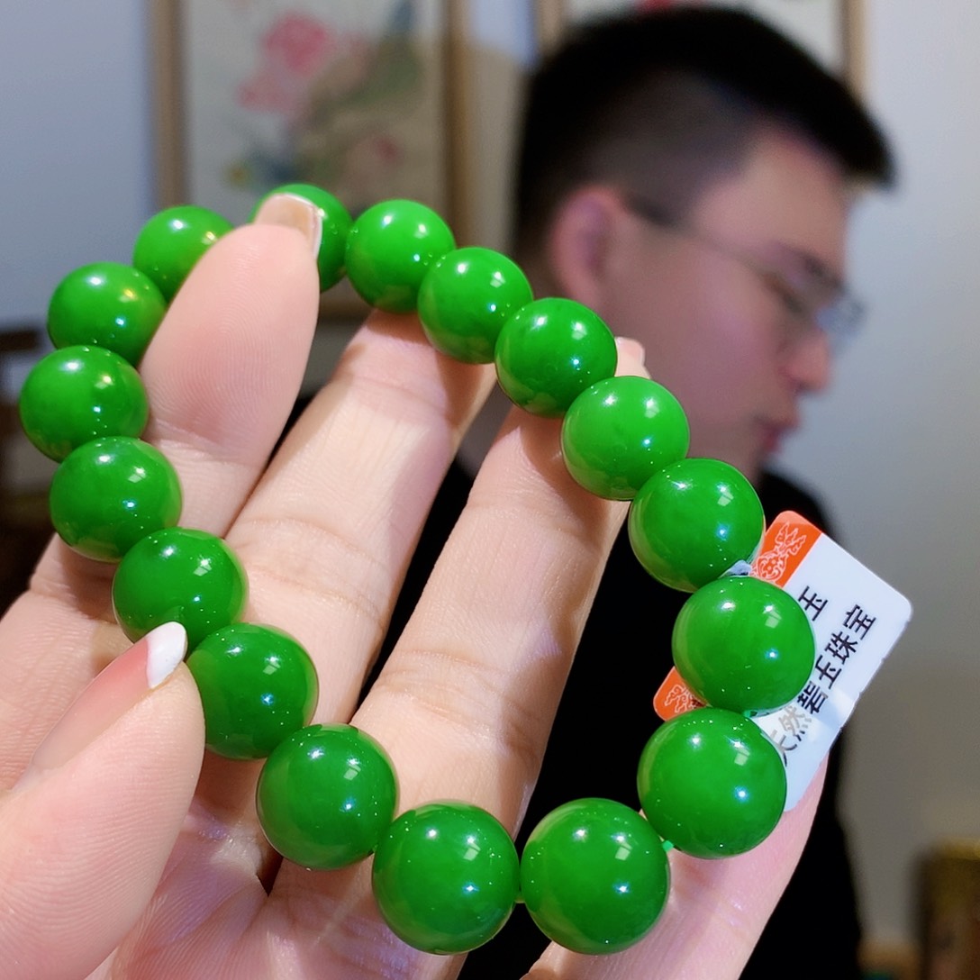 和田玉（碧玉）手链未镶嵌