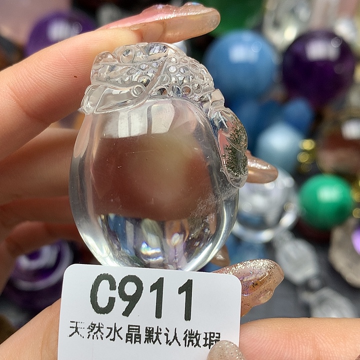 水晶水晶未镶嵌吊坠