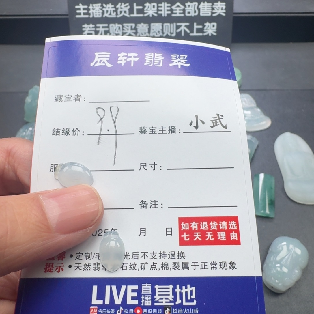 翡翠未镶嵌颈饰           2