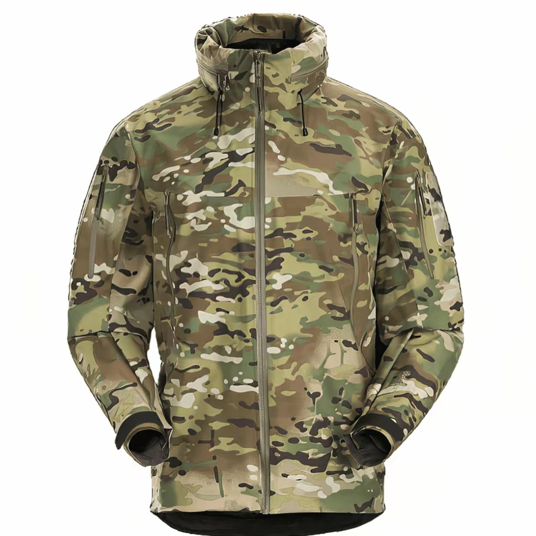 军冲gen2.2硬汉冲锋衣高防水防风高耐磨户外登山夹克（地表醉强）