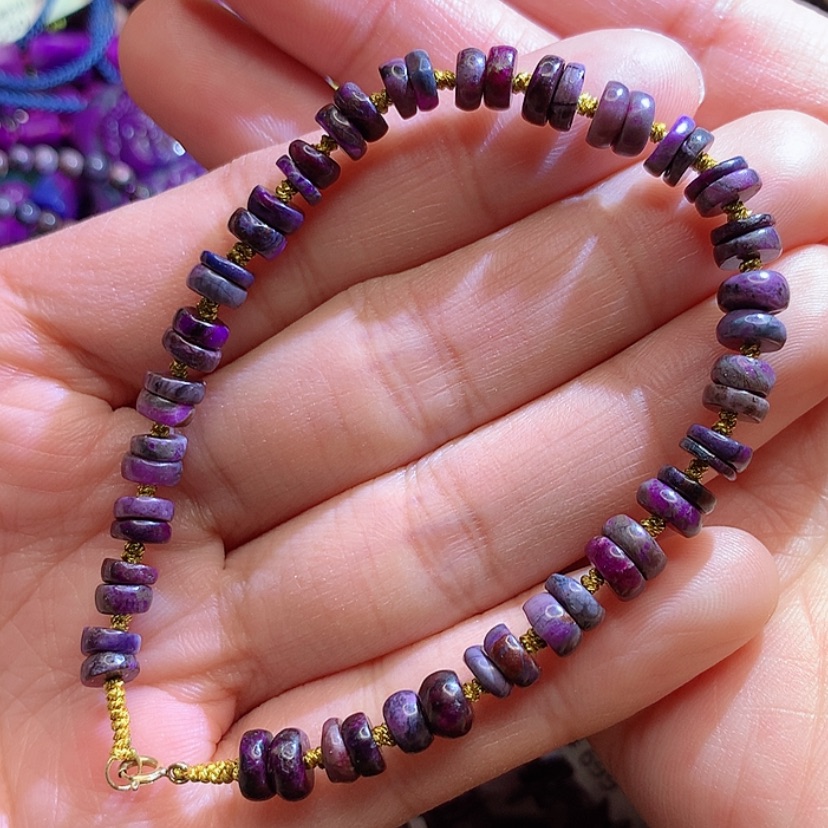 【闪购商品】苏纪石（舒俱来）手链18K金镶嵌