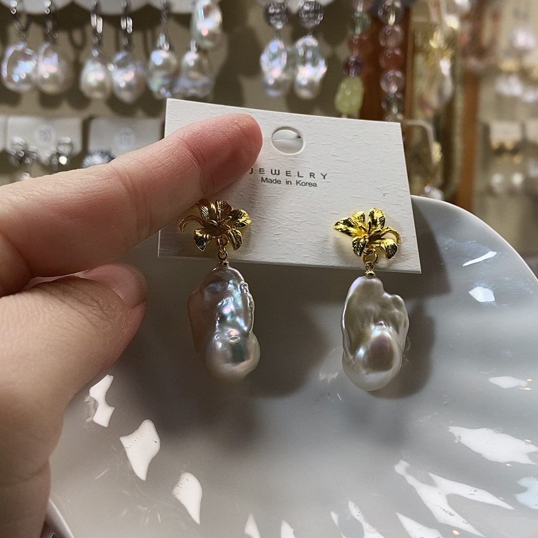 淡水珍珠合金颈饰特价耳饰4664