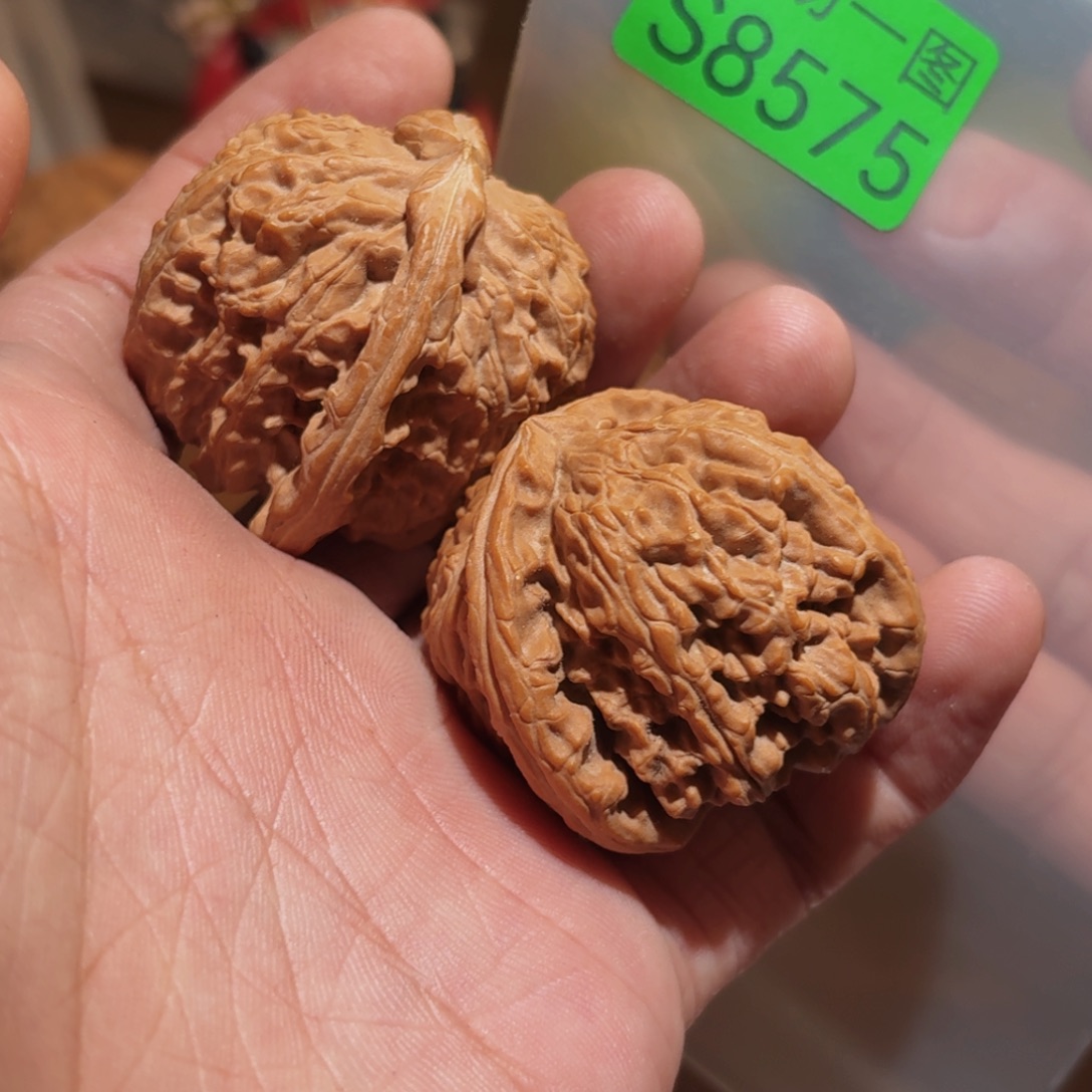 吊坠文玩核桃白狮子