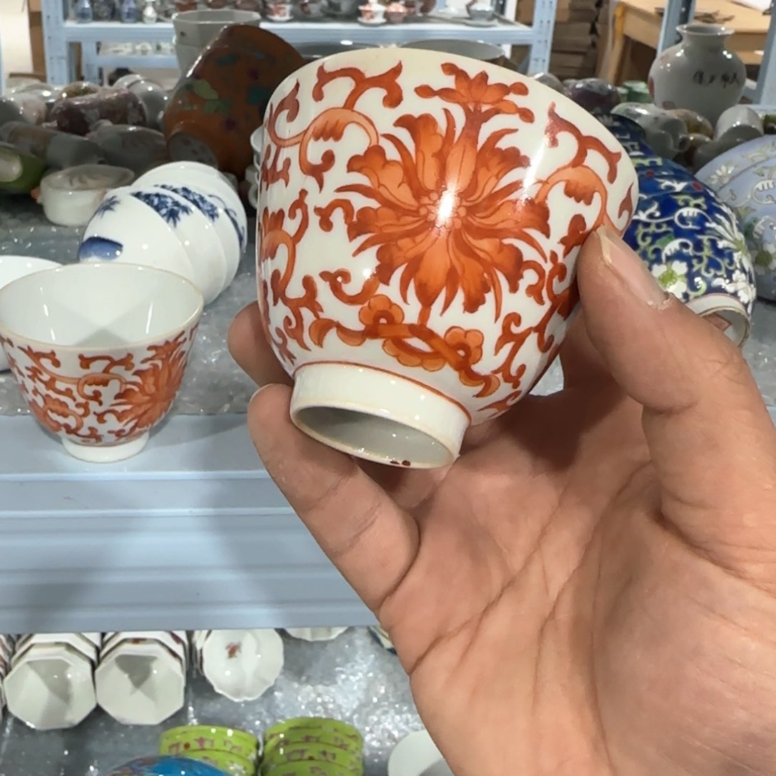 瓷片摆件手绘瓷器全部处理