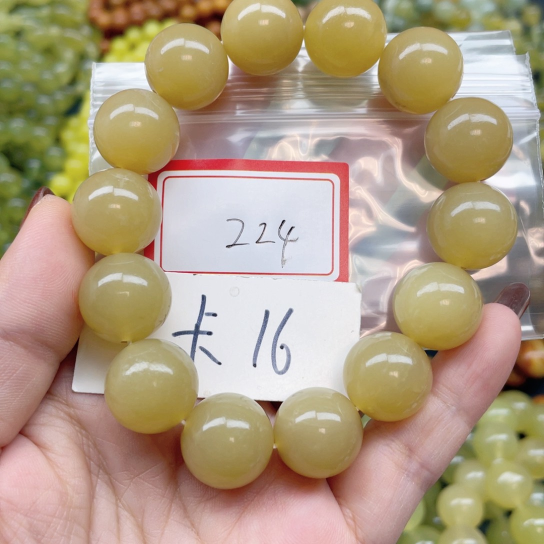 未镶嵌蛇纹石玉手串