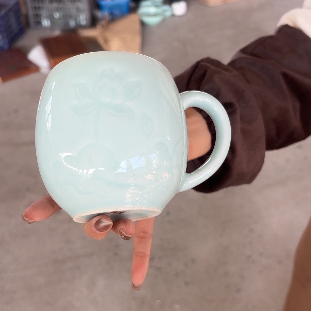 龙泉云间青瓷小米茶器