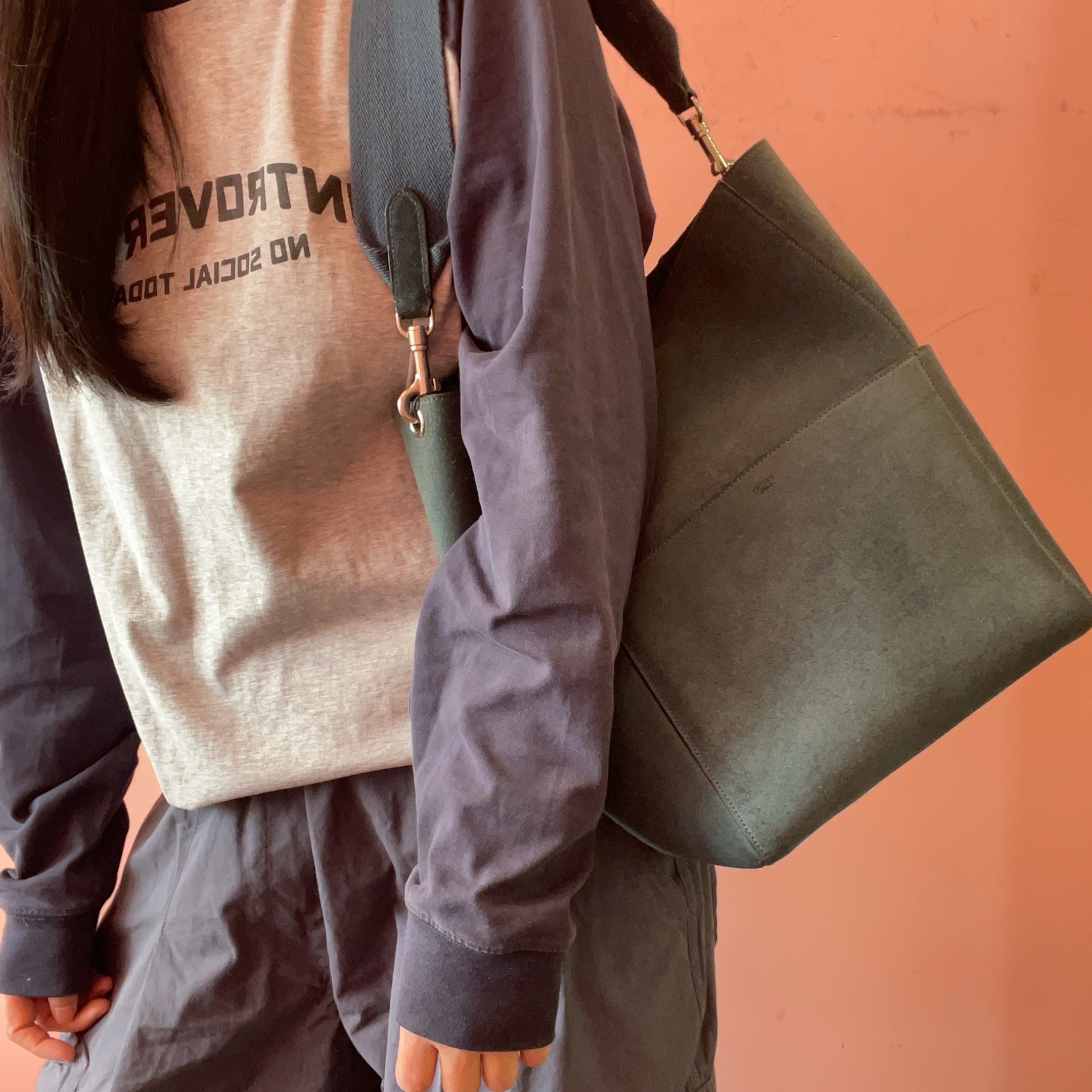 95新 Celine/思琳 【KK】 88 1135 亚马逊绿水桶单肩包