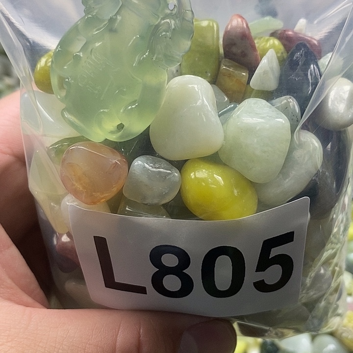 岫玉鱼缸石未镶嵌