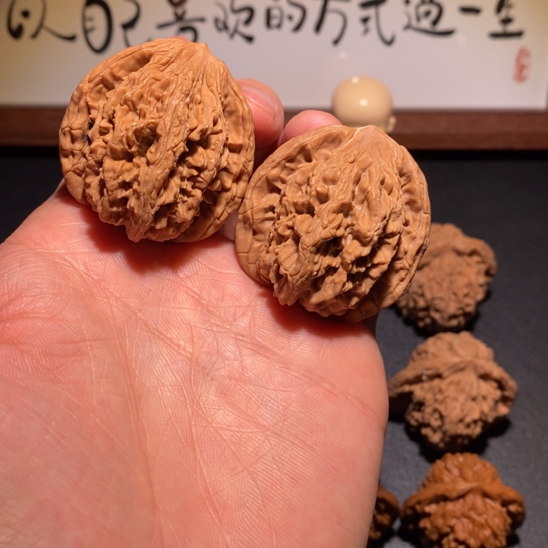 吊坠文玩核桃1号麦穗虎头41尺