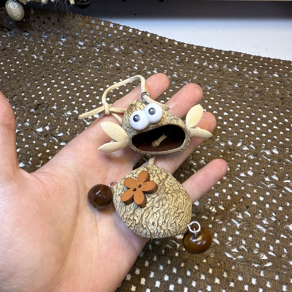 甜豆豆吖双面榼藤大豆荚专拍 默认瑕疵 可客服看视频创意挂摆件