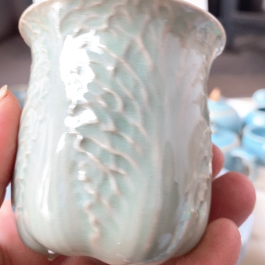 杯子原矿釉原产地汝瓷精品