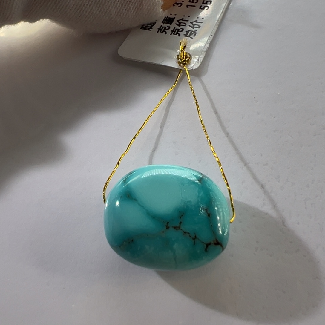 绿松石未镶嵌挂件
