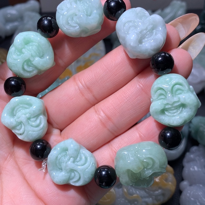 翡翠未镶嵌颈饰保真天然A货翡翠
