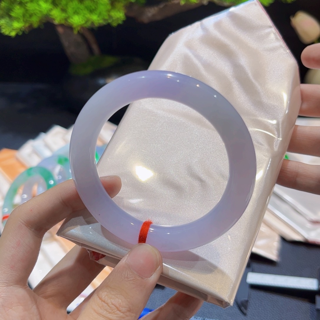 未镶嵌手镯翡翠翡翠手镯53圈口