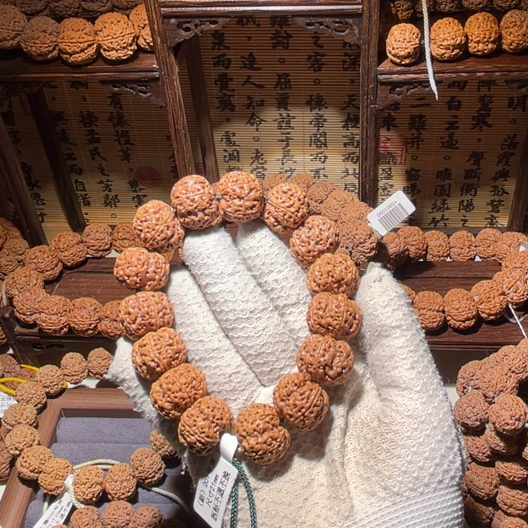 红***果金刚菩提手串21梅花